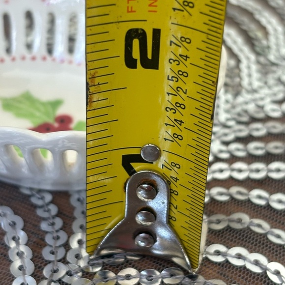 Vintage Floral Trinket Dish Andrea By Sadek Reticulated Lattice Porcelain - Picture 8 of 9